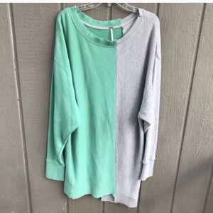 Free people color block sweatshirt